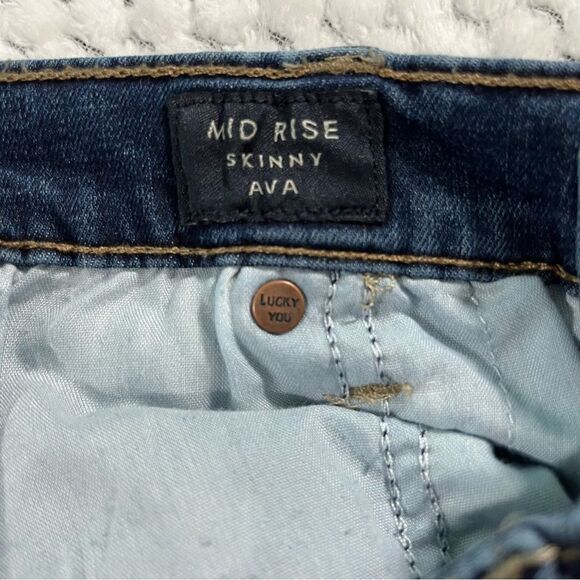 Lucky Brand Ava Mid-Rise Skinny Jeans Size 16 - Picture 9 of 11
